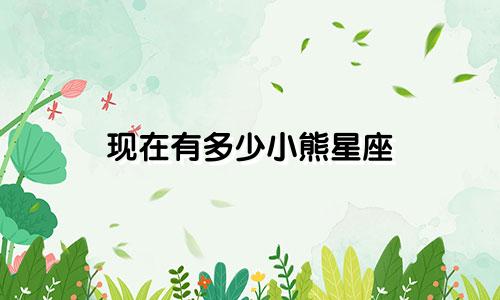 现在有多少小熊星座