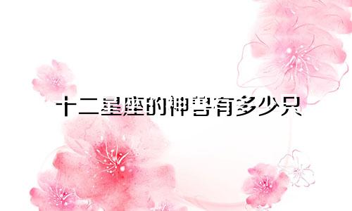 十二星座的神兽有多少只