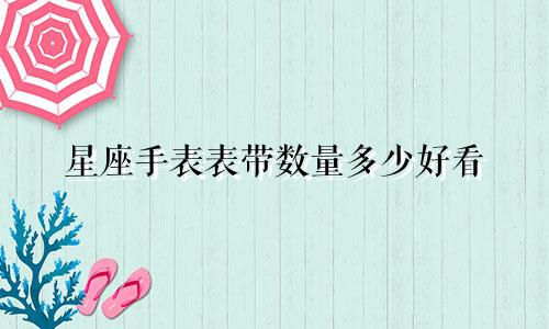 星座手表表带数量多少好看
