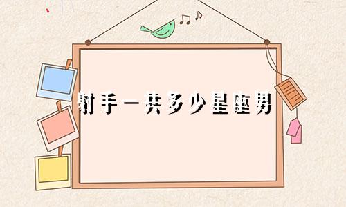 射手一共多少星座男