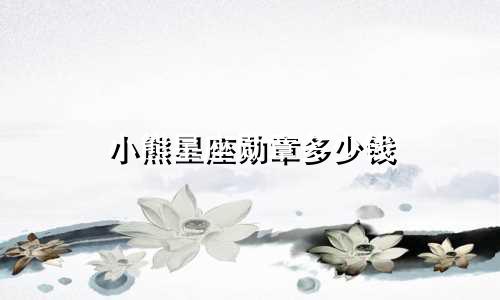 小熊星座勋章多少钱
