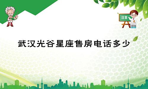 武汉光谷星座售房电话多少