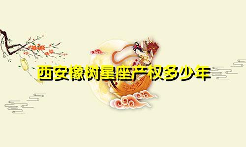 西安橡树星座产权多少年