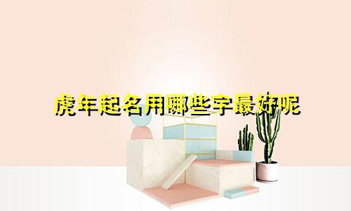 虎年起名用哪些字最好呢