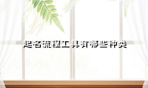 起名流程工具有哪些种类