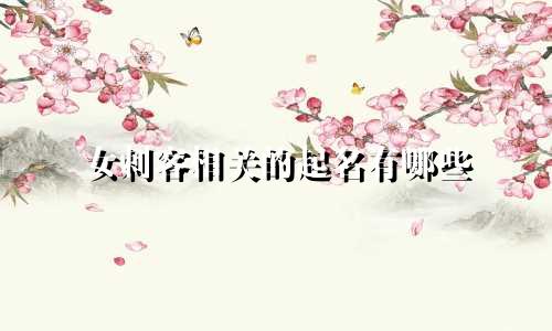 女刺客相关的起名有哪些