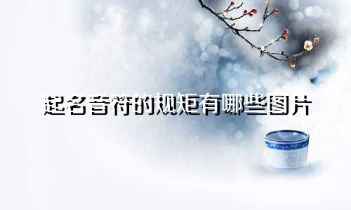 起名音符的规矩有哪些图片
