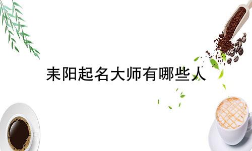 耒阳起名大师有哪些人