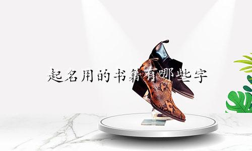 起名用的书籍有哪些字