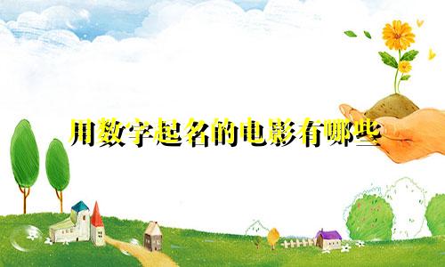 用数字起名的电影有哪些