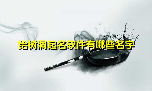 给树洞起名软件有哪些名字