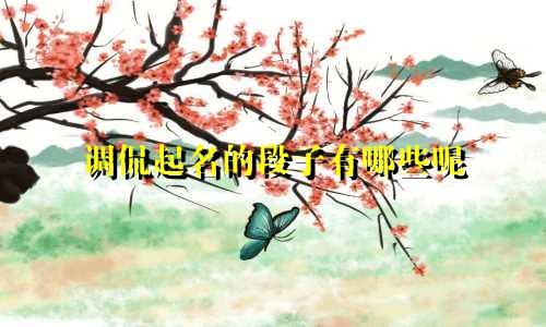 调侃起名的段子有哪些呢