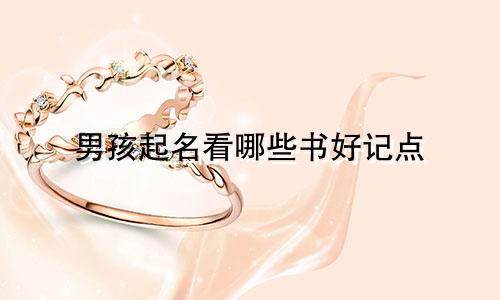 男孩起名看哪些书好记点