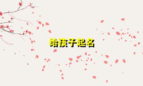 给孩子起名 电视剧有哪些