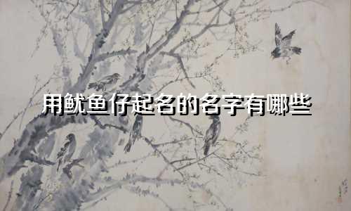 用鱿鱼仔起名的名字有哪些