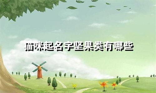 猫咪起名字坚果类有哪些