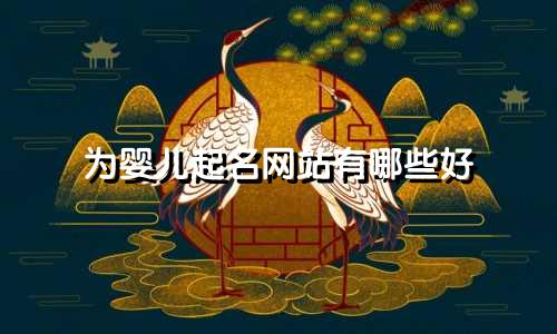 为婴儿起名网站有哪些好