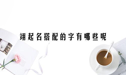 翊起名搭配的字有哪些呢