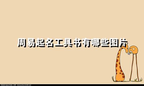 周易起名工具书有哪些图片