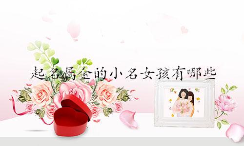 起名属金的小名女孩有哪些