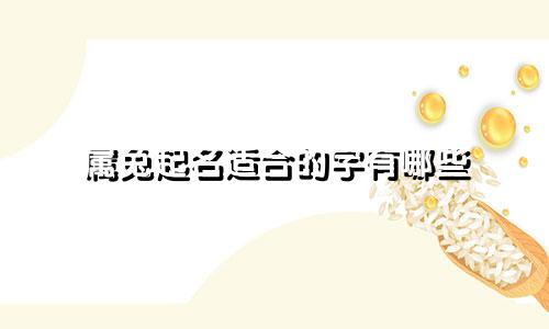 属兔起名适合的字有哪些