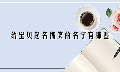 给宝贝起名搞笑的名字有哪些