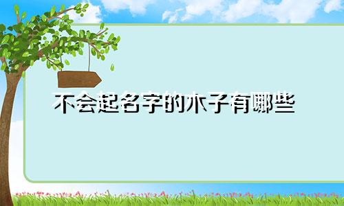 不会起名字的木子有哪些