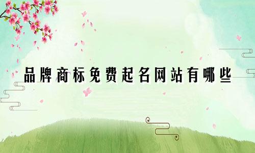 品牌商标免费起名网站有哪些