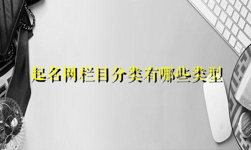 起名网栏目分类有哪些类型
