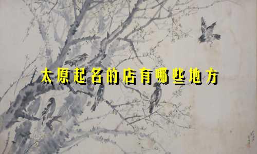 太原起名的店有哪些地方