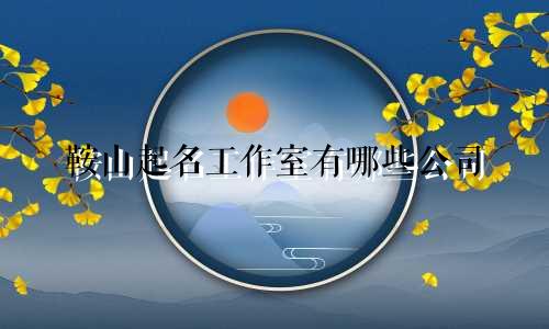 鞍山起名工作室有哪些公司
