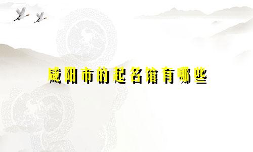 咸阳市的起名馆有哪些