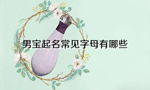 男宝起名常见字母有哪些