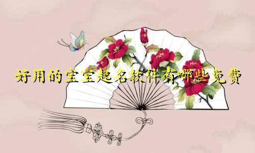 好用的宝宝起名软件有哪些免费