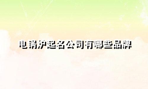 电锅炉起名公司有哪些品牌