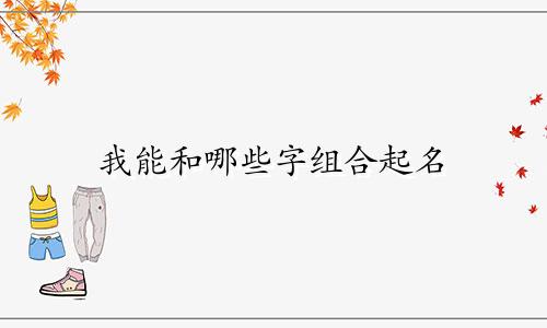 我能和哪些字组合起名
