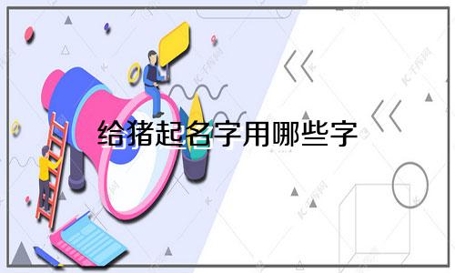 给猪起名字用哪些字