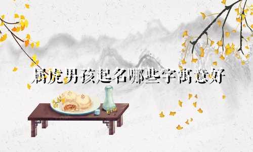 属虎男孩起名哪些字寓意好