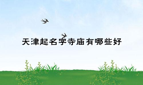 天津起名字寺庙有哪些好