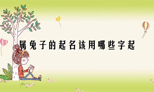 属兔子的起名该用哪些字起