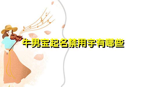 牛男宝起名禁用字有哪些