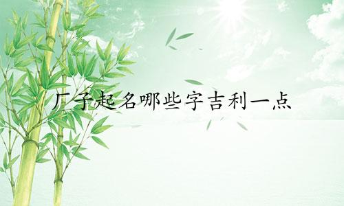 厂子起名哪些字吉利一点
