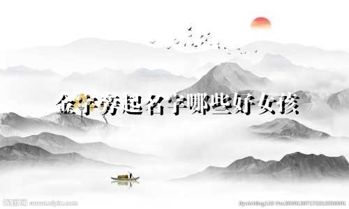 金字旁起名字哪些好女孩