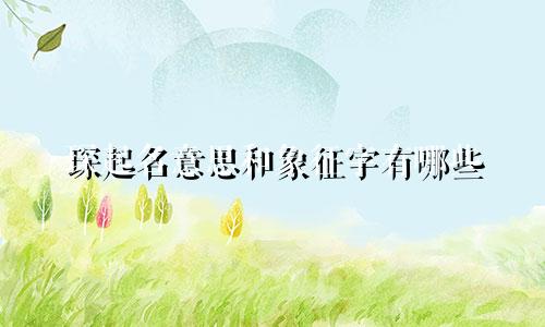 琛起名意思和象征字有哪些