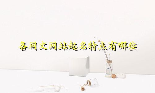 各网文网站起名特点有哪些