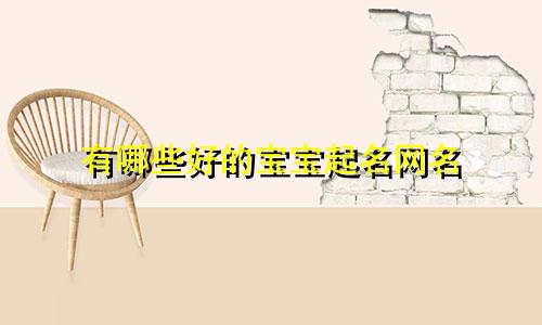有哪些好的宝宝起名网名