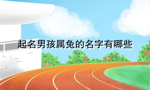 起名男孩属兔的名字有哪些