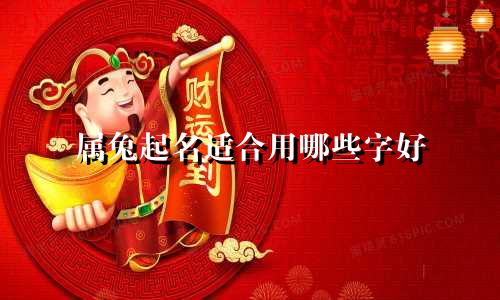 属兔起名适合用哪些字好
