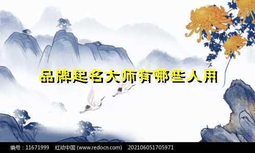 品牌起名大师有哪些人用