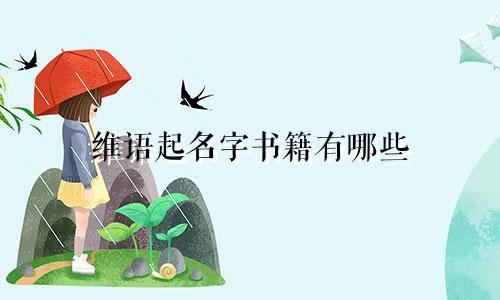 维语起名字书籍有哪些